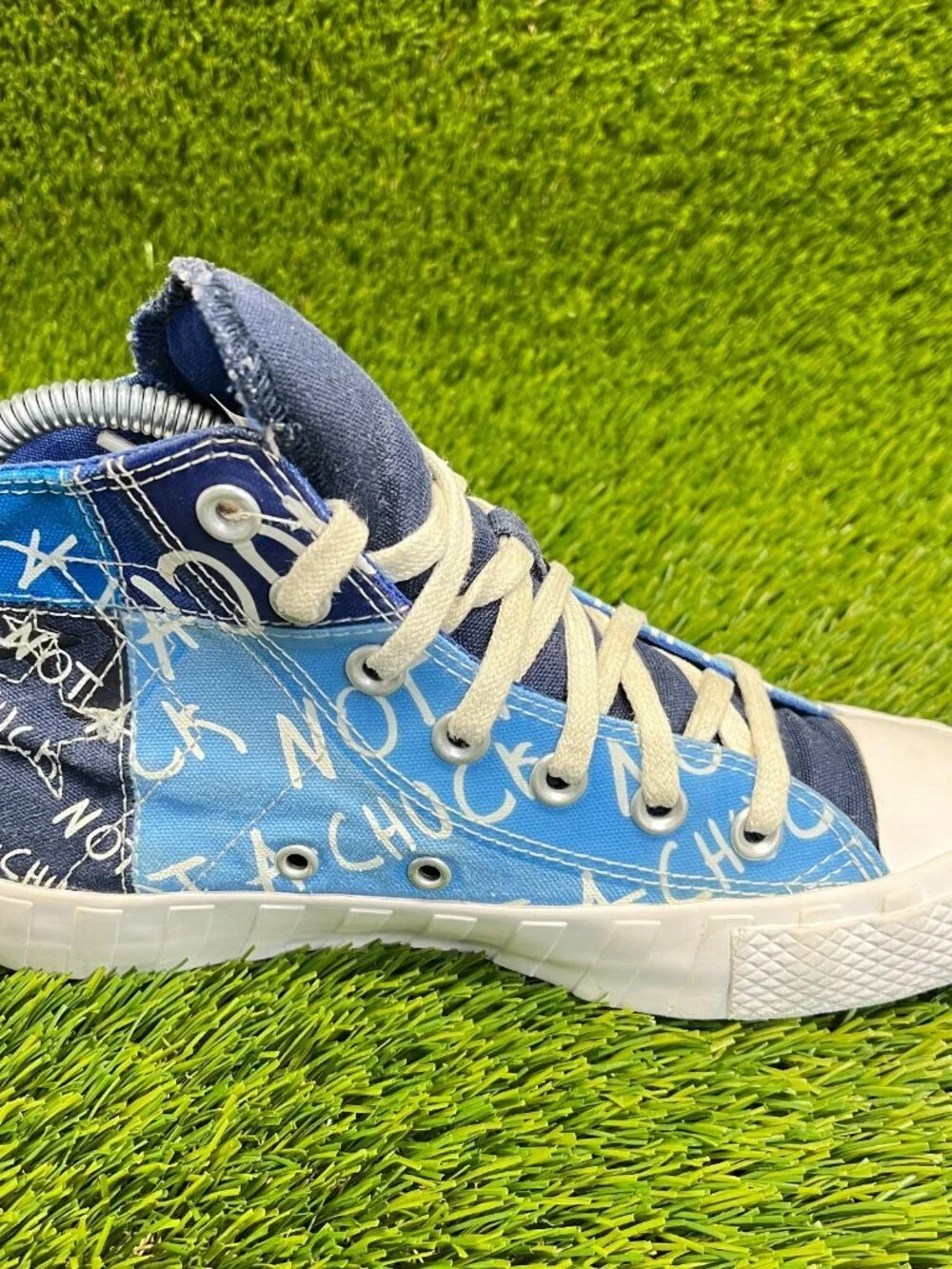 Converse UNT1TL3D High Not a Chuck Boys Size 4Y Blue Casual‎ Shoes Sneakers